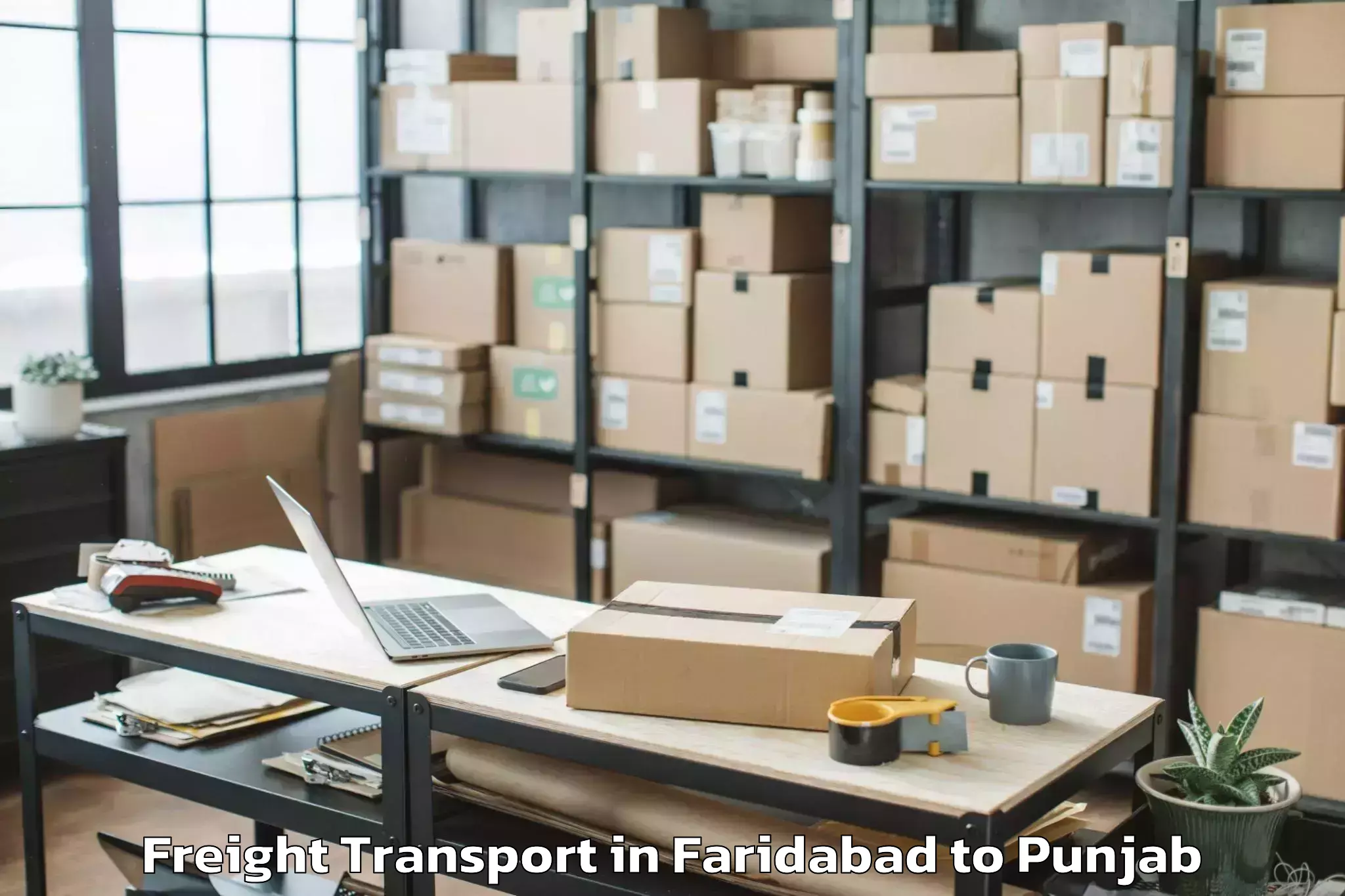 Quality Faridabad to Jandiala Freight Transport